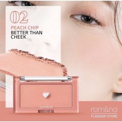 Phấn má Romand better than cheek 4g #02 peach chip