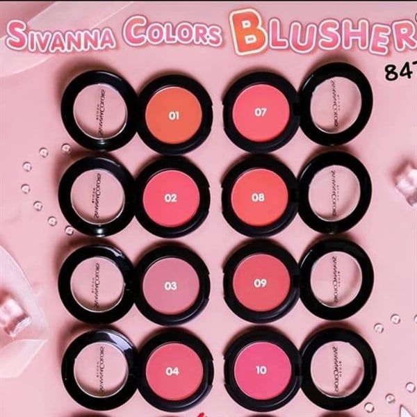 Phấn Má Hồng tròn Sivanna Colors Blusher #10