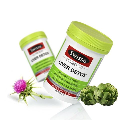 Viên uống bổ gan và giải độc gan Liver Detox Úc Swisselọ 120 viên