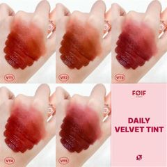Son Kem Lì Thuần Chay Foif By Merzy Daily Velvet Tint #VT3 đỏ gạch ánh hồng