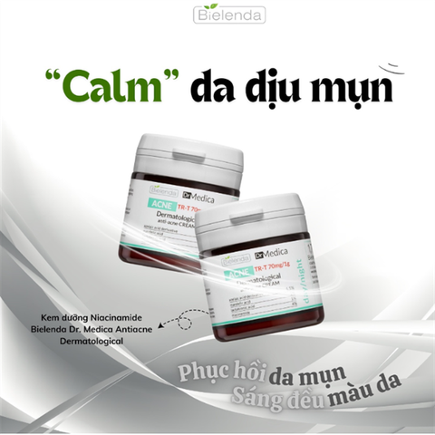 Kem dưỡng ẩm cho da dầu mụn Bielenda Dr Medica Dermatological Anti-Acne Cream