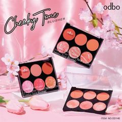 ￼Phấn Má Hồng , Bắt Sáng ODBO 6ô Cheeky Tone Blusher #01