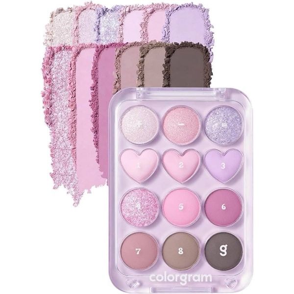 phấn mắt color gram 9ô pint point #03 tím pastels