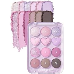 phấn mắt color gram 9ô pint point #03 tím pastels