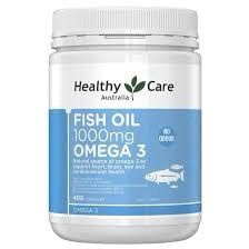 Thực phẩm bảo vệ sức khỏe Healthy Care Fish Oil 1000mg Omega3 (Chai 400 viên)