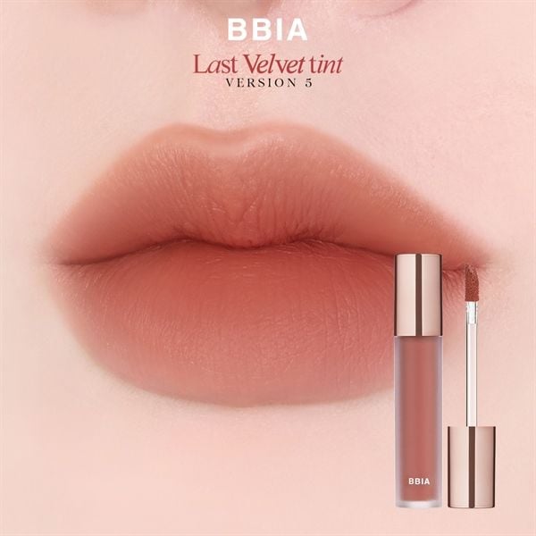 Son Bbia Last Velvet Lip Tint 23 Màu san hô ánh Nâu