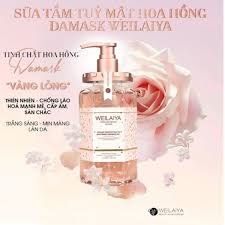 Sữa tắm dưỡng trắng da cánh hoa hồng Damask Weilaiya Grand Rose Extracts