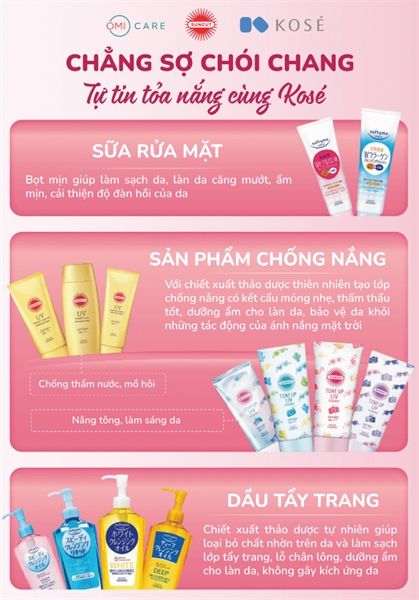 Kem chống nắng KOSE nhật bản nâng tone kháng nước