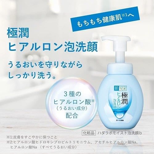Sữa Rửa Mặt Tạo Bọt Hada Labo Nhật Bản Gokujyun Foaming Cleanser 160ml