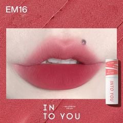 Son Kem Lì INTO YOU shero super matte lip & cheek mud EM16 dạng thỏi