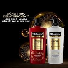 Bộ Gội Xả TRESemmé Keratin smooth Vào Nếp Suôn Mượt