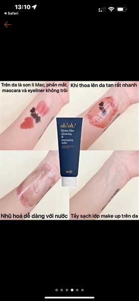 sáp tẩy trang Oh!Oh! Divine blue cleansing &massing balm
