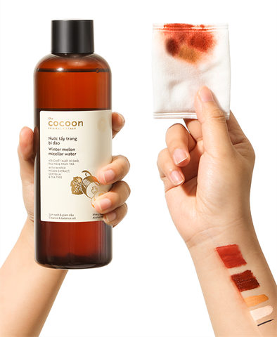 nước tẩy trang bí đao COCOON da dầu mụn , nhạy cảm