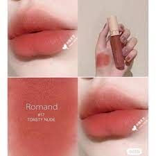 Son kem lì romand zero velvet tint màu 17toasty nude