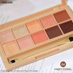 Phấn Mắt 10 Ô Vuông SIVANNA fancy makeup pro eye colors #04