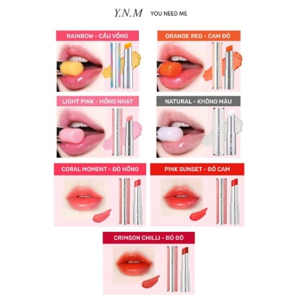 Son Dưỡng Môi Hàn Quốc YNM you need me candy gloss balm -06 coconut shell