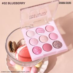 Phấn mắt 9 ô Sivanna Colors Macaron #02-blue berry