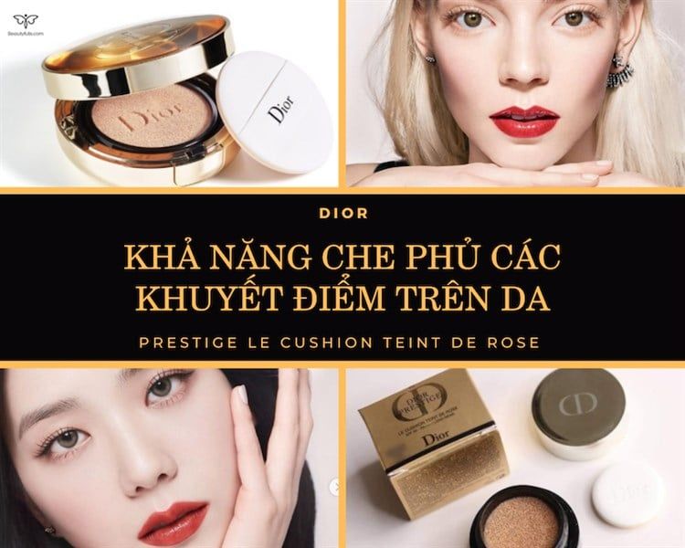 Phấn nước Dior Prestige Le Cushion Teint De Rose SPF50 PA+++ Fullsize 15g