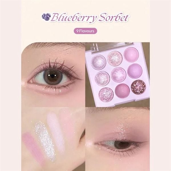 Phấn Mắt Dasique Shadow Ice Cream Palette 9 Colors blueberry