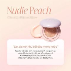 Phấn Nước Chống Nắng Nâng Tone Espoir Dewlike Jello Tone Up Cushion #nudie peach