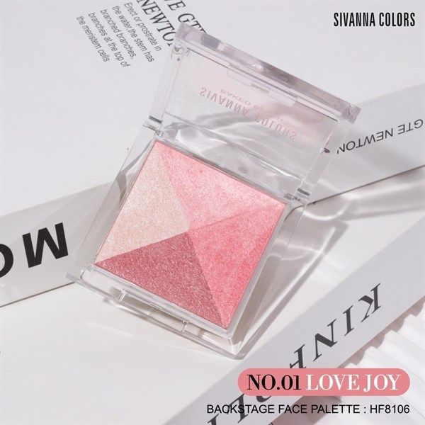 Phấn má SIVANA backstage face palette 4màu tích hợp