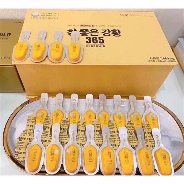 Tinh Nghệ Nano 365 Curcumin Premium Từ Hàn Quốc hộp nhỏ 32tép