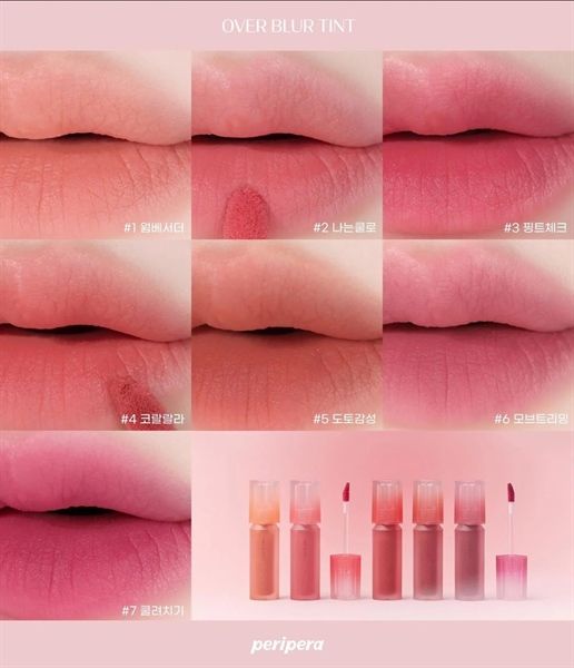 Son Kem lì Peripera Over Blur Tint #06 hồng khô