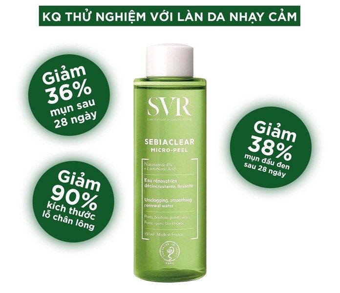 Toner SVR Sebiaclear Dành Cho Da Dầu, Mụn 150ml