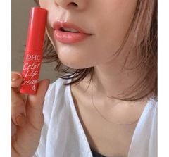 Son dưỡng môi DHC color lip cream 1.5g chiết xuất Olive - Màu đỏ