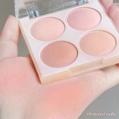 Phấn má hồng 4 ô Dasique Blending Mood Cheek Blush #09