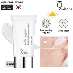 Kem Chống Nắng Cấp Ẩm, Làm Dịu Da 9 Wishes Sun Moisturizer Advanced Light-weight UV Protection SPF50/PA+++ 50ml