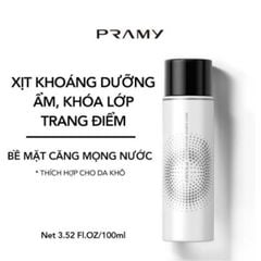 Xịt Khóa Nền căng bóng Dưỡng Ẩm da khô Pramy Moisturizing Makeup 100ml