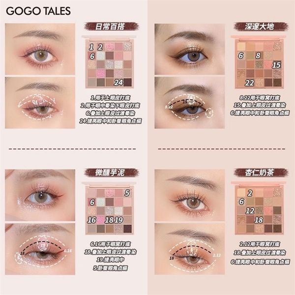 Bảng Phấn Mắt 25 Ô Gogo Tales Back To Reality #203
