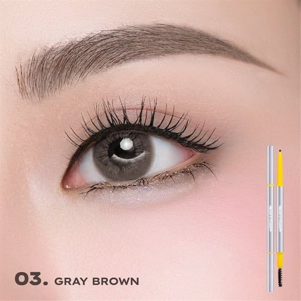 CHÌ KẺ MÀY SIÊU MẢNH LÂU TRÔI LEMONADE MICRO EYEBROW #02-dark brown