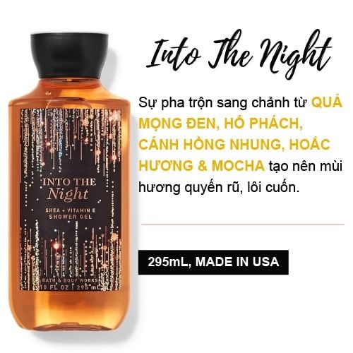 SỮA TẮM HƯƠNG NƯỚC HOA BATH & BODY WORKS INTO THE NIGHT 295ML