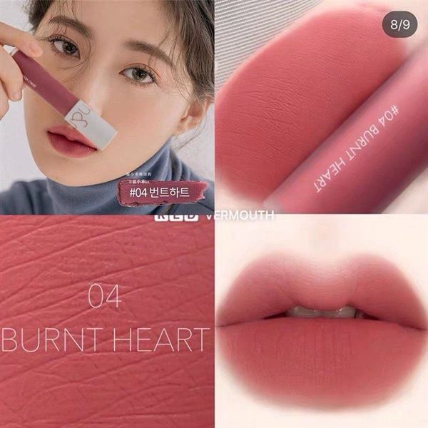 Son Kem Lì Cực Nhẹ Môi Romand Zero Velvet Tint 5.5g #12 burnt heart hồng đất
