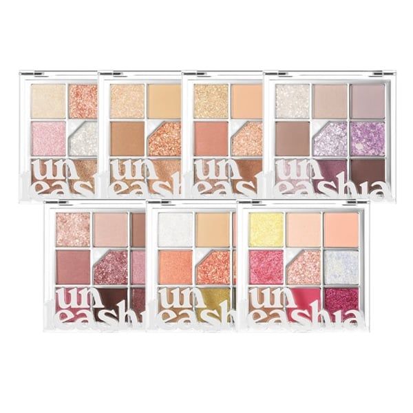 Bảng mắt thuần chay 9 ô Unleashia glitterpedia passion #03 all of coralpink