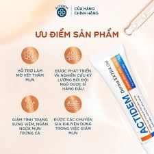 Gel Giảm Mụn Ẩn, Ngừa Thâm Actidem Derma Gel