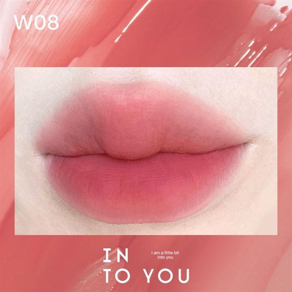 son tint lì sương mù bóng Into you watery #w08-hồng đào