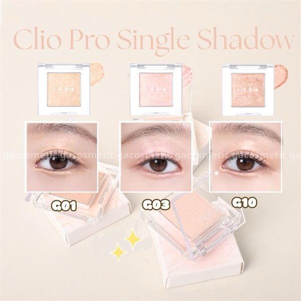 nhũ mắt Clio pro single shadow