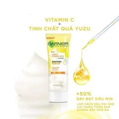 Sữa Rửa Mặt Tạo Bọt Sáng Da Garnier Light Complete Brightening Whip Foam 100ml