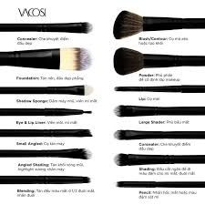 Bộ Cọ Vacosi Mars Mission Brush Set 14 Cây & Bóp Da