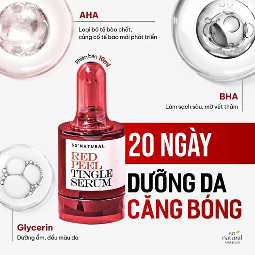 serum thay da sinh học RED PEEL TINGLE SERUM 10ml tinh chất táii tạo phục hồi da