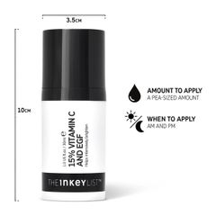 Tinh chất dưỡng sáng da The Inkey List 15% Vitamin C + Serum EGF