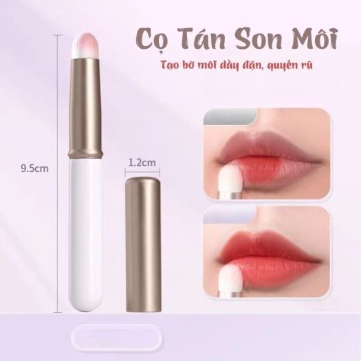 Cọ tán son đầu tròn có nắp đậy