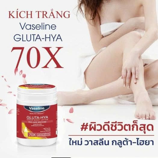 (Dạng Hủ) Kích Trắng VASELINE Gluta-Hya 10x #đỏ