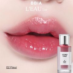 Son Tint Bóng Thuần Chay BBIA Gardenia Leau Tint #02 fleur đỏ hồng