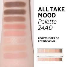 Bảng Phấn Mắt 7 Ô Peripera All Take Mood Palette #001-whisper of spring coral