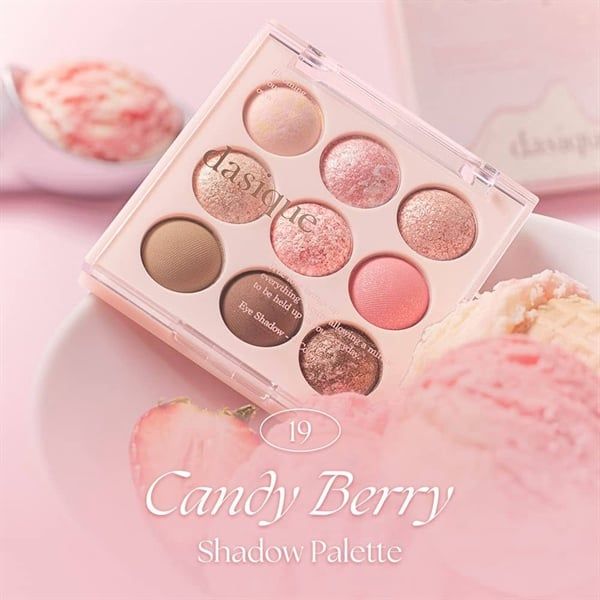 Phấn Mắt Dasique Shadow Ice Cream Palette 9 Colors #19 candy berry