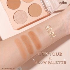 Phấn Tạo Khối hightlight Odbo Contour & Glow #02